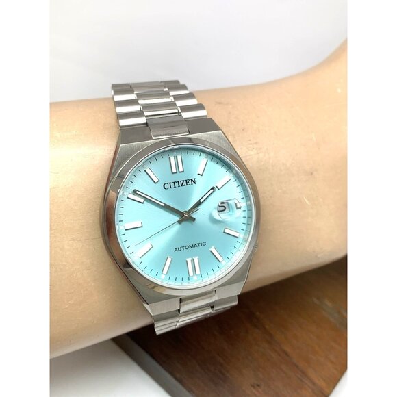 Citizen Men's Watch NJ0151-88M Tsuyosa Automatic Teal Blue Dial Stainless Steel - Picture 12 of 15